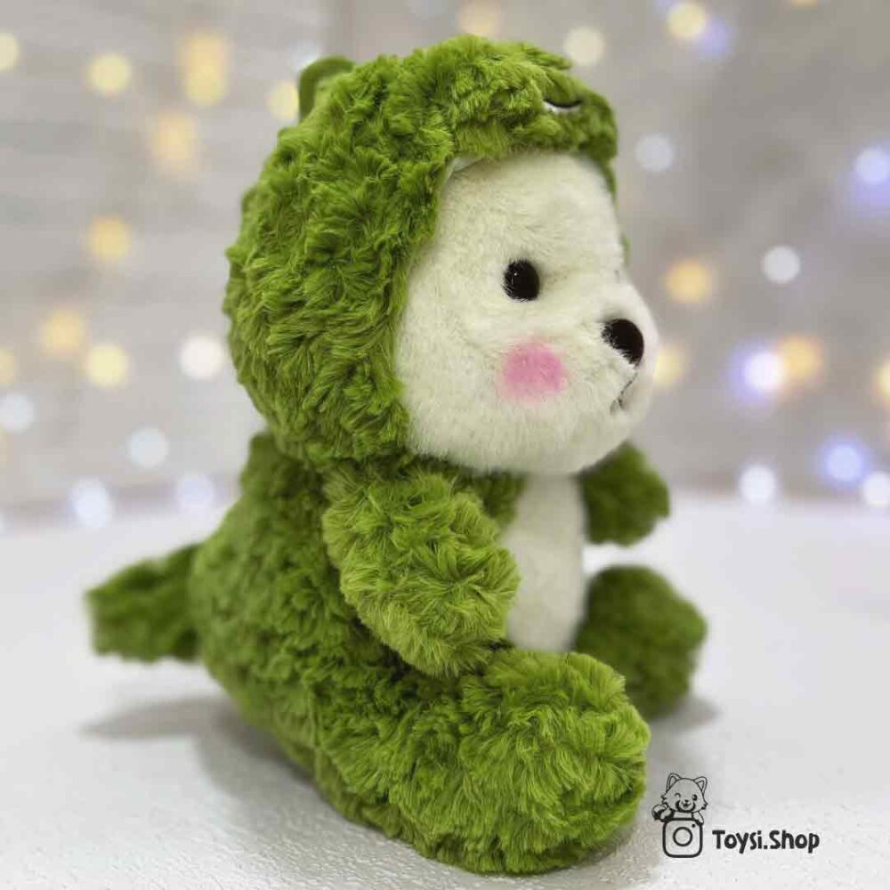 بوکت خرس سبز قیمت عروسک خرس با لباس دایناسور