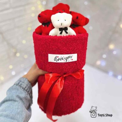بوکت خرس قرمز ولنتاین (بدنه قرمز)
