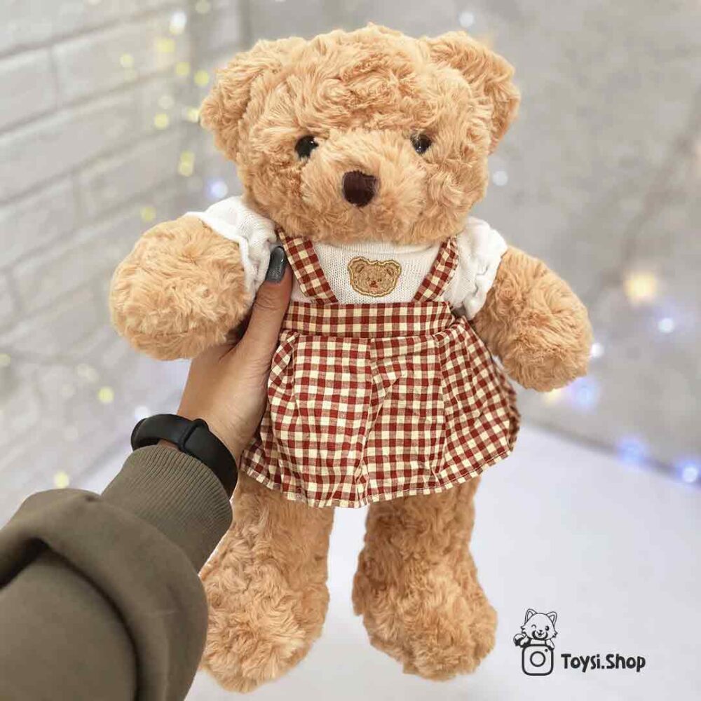 خرید عروسک پولیشی خرس قهوه ای