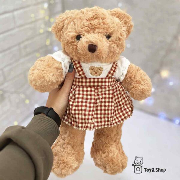 خرید عروسک پولیشی خرس قهوه ای