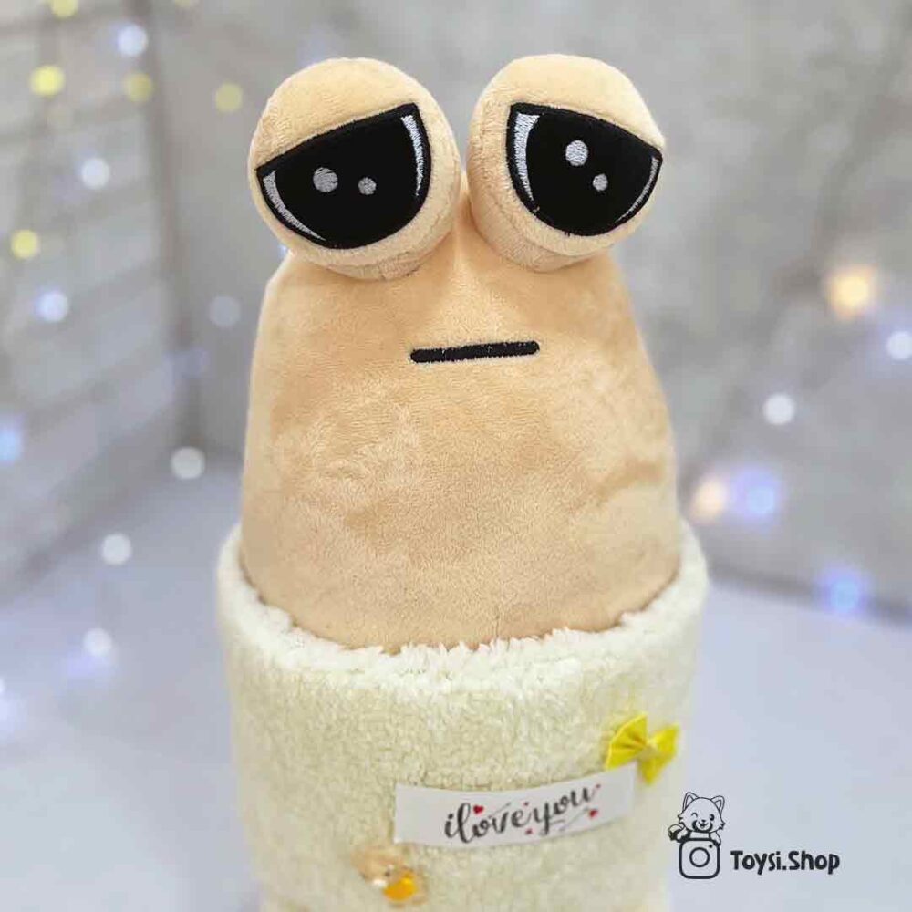 بوکت عروسک پو غمگین خرید دسته گل پوغمگین