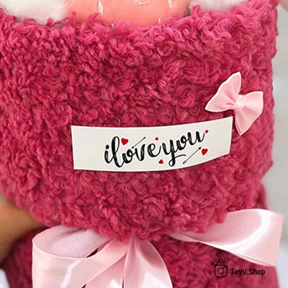 خرید بوکت رومیزی خرگوش توت فرنگی به دست