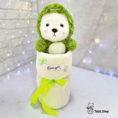 بوکت پولیشی خرس لباسدار از کجا بخرم بوکت عروسک خرس لباس دایناسوری از کجا بخرم