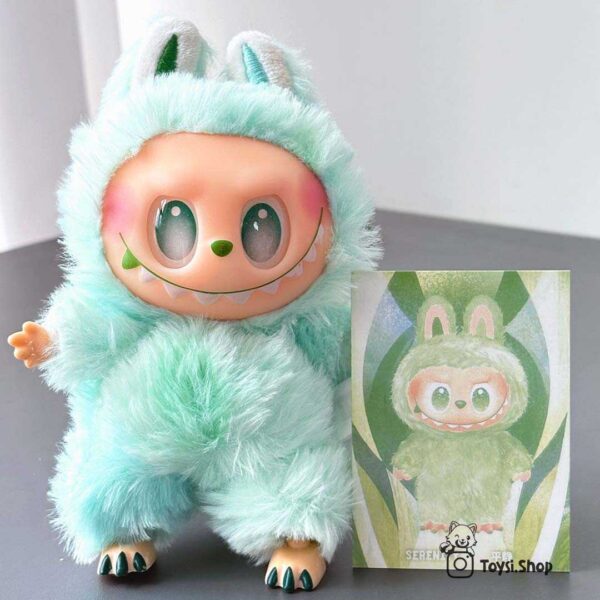 خرید عروسک لبوبو سبز با جعبه و کارت تشخیص