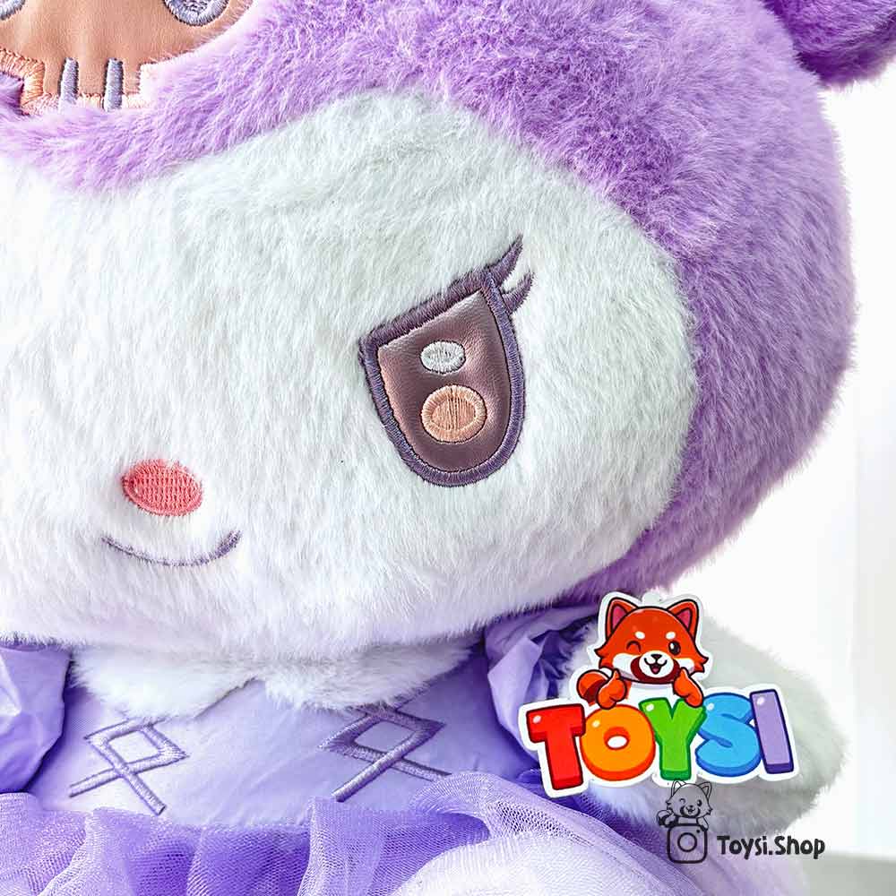 عروسک کرومی بنفش دامن توری خرید عروسک کرومی دامن دار