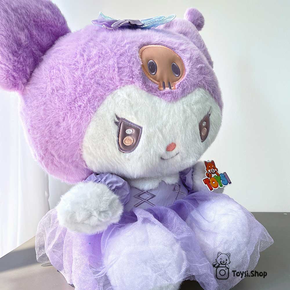 عروسک کرومی بنفش دامن توری عکس عروسک کرومی بنفش خیلی بزرگ