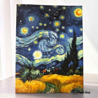 خرید بگ کادو طرح شب پر ستاره