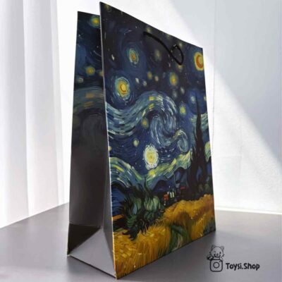 خرید پاکت کادویی طرح شب پر ستاره پاکت کادو طرح شب پر ستاره