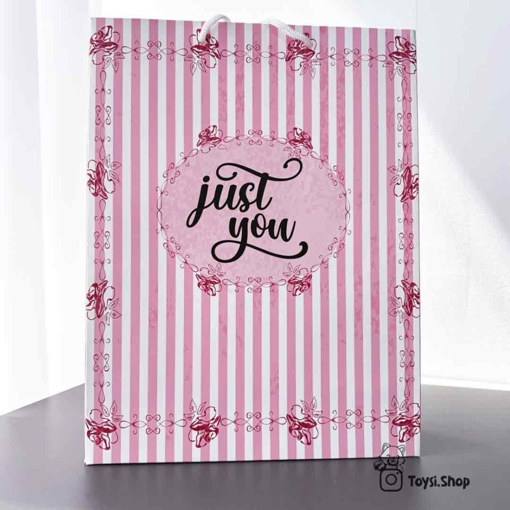 خرید ساک دستی هدیه صورتی