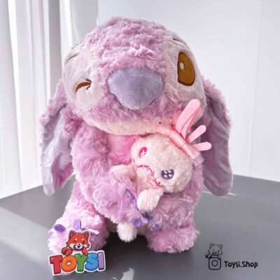 عروسک استیچ لیلو بدست صورتی