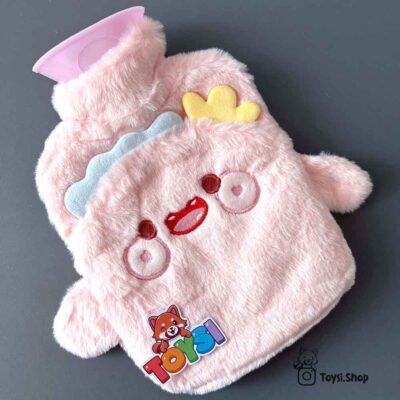 کیسه آب گرم دایناسور صورتی