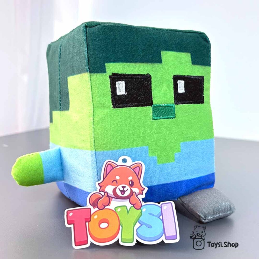 عروسک ماینکرافت زامبی مکعبی