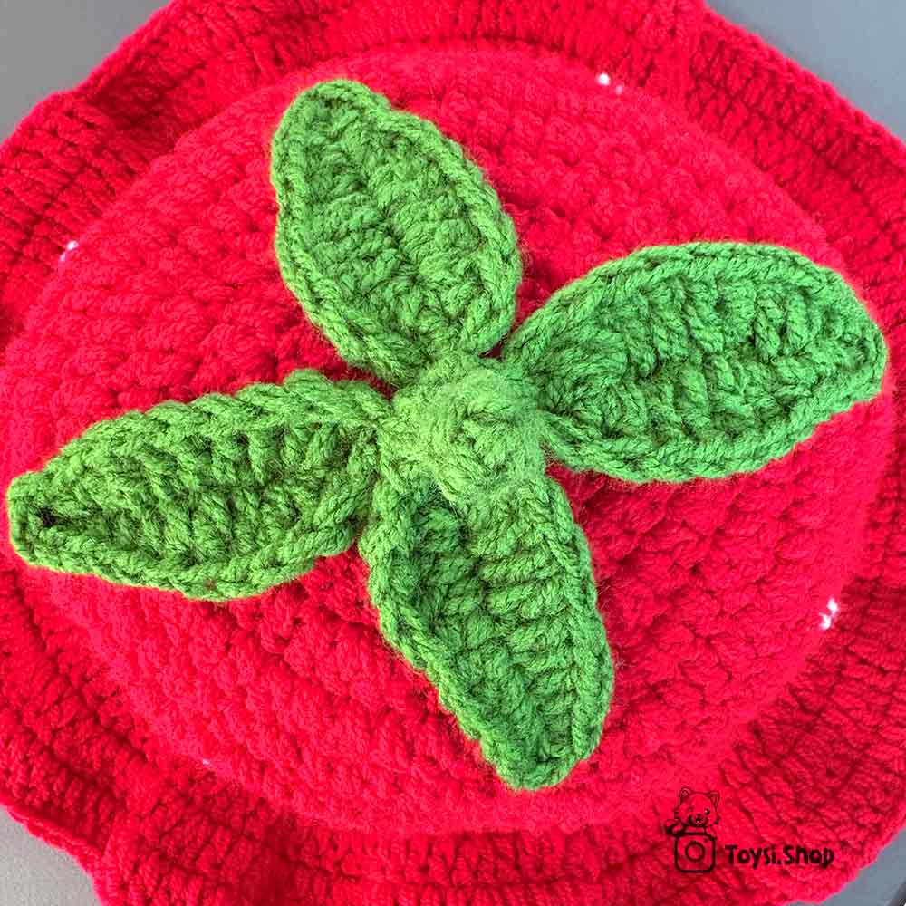 کلاه توت فرنگی بافتنی قیمت و خرید کلاه باکت بافتنی توت فرنگی