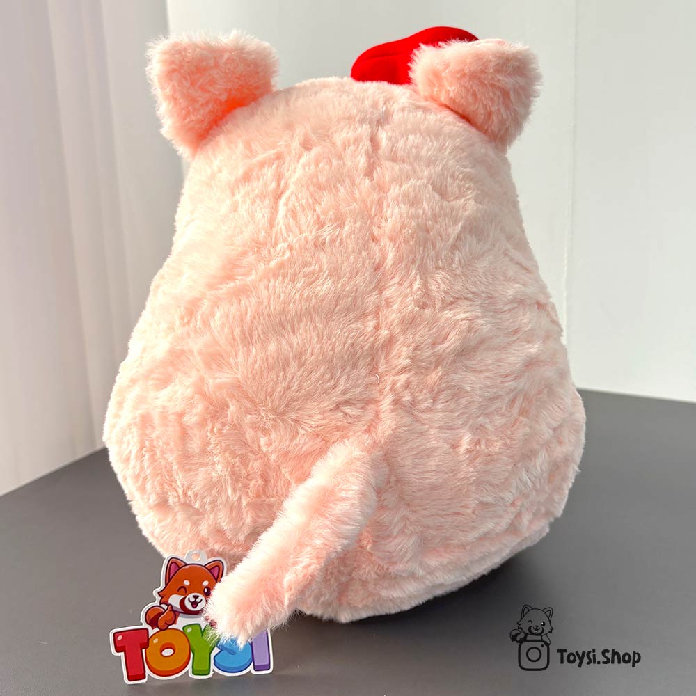 خوک قلب بادکنکی عروسک خوک تپل صورتی