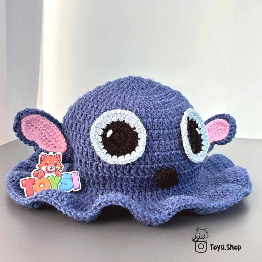 عکس کلاه بافتنی استیچ