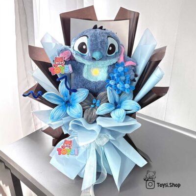 دسته گل کادویی استیچ نفس کش پمپی ولنتاین