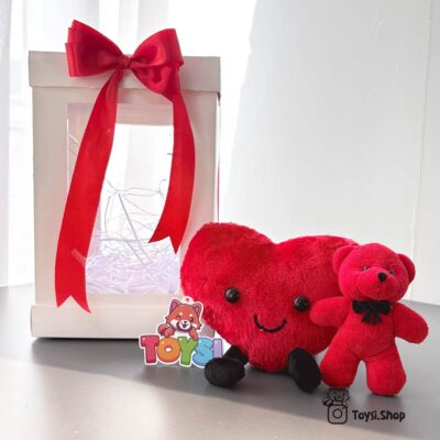 کادو ولنتاین اقتصادی باکس قلب قرمز