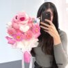 عکس دسته گل دخترونه صورتی