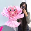 دسته گل کادویی صورتی استیج نانو برای ولنتاین