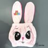 نیم تنه شلوارک حوله ای خرگوش صورتی
