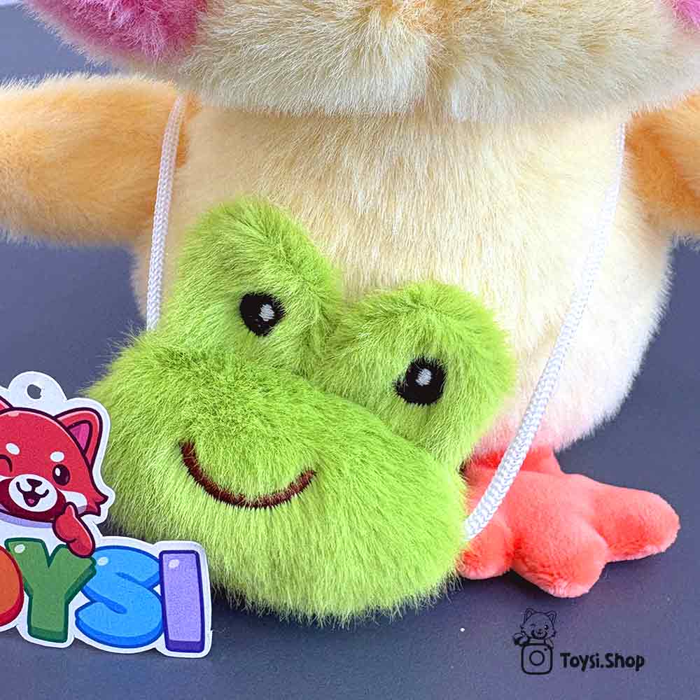 عروسک جوجه لباس قورباغه ای